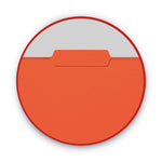 Interior File Folders, 1/3-Cut Tabs: Assorted, Letter Size, 0.75" Expansion, Orange, 100/Box
