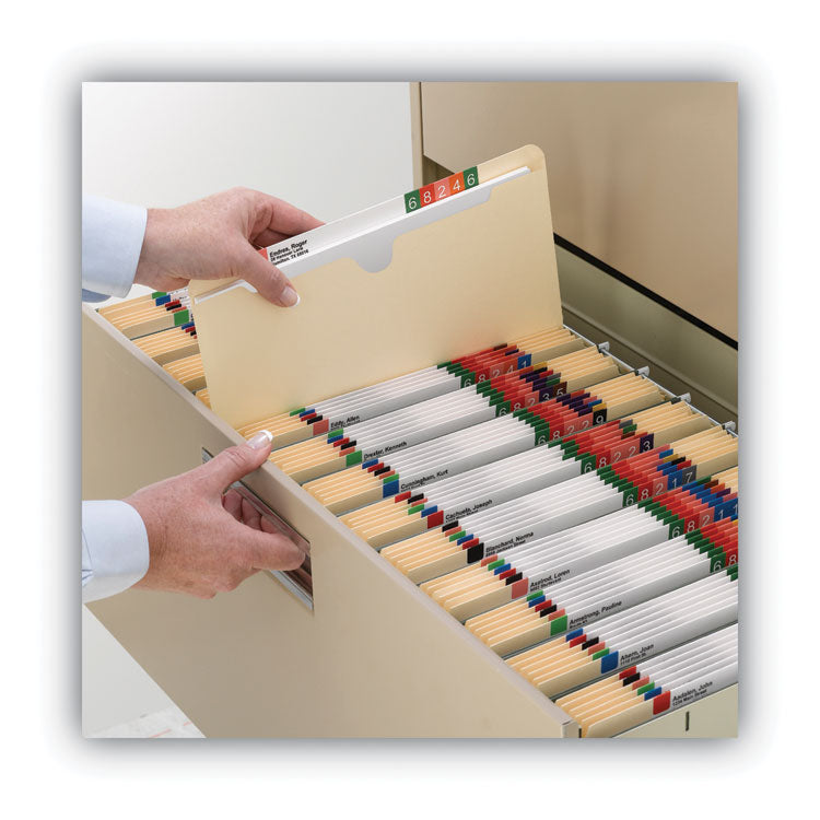 100% Recycled Top Tab File Jackets, Straight Tab, Legal Size, Manila, 50/box