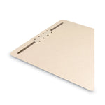 Fastener File Backs, 1 Fastener, 2" Capacity, Letter Size, Manila, 100/Box