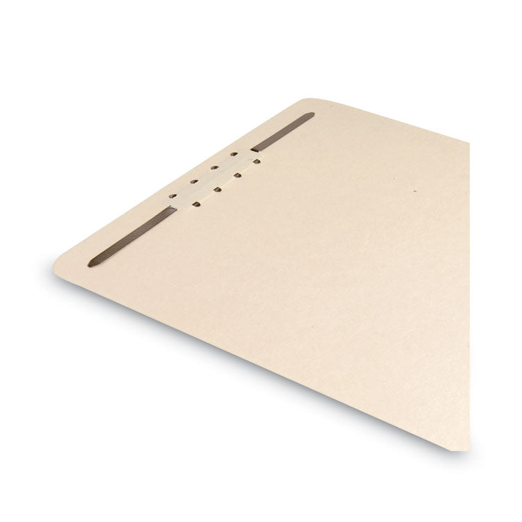 Fastener File Backs, 1 Fastener, 2" Capacity, Letter Size, Manila, 100/Box