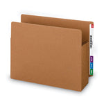 Heavy-Duty Redrope End Tab Tuff Pockets, 5.25" Expansion, Letter Size, Redrope, 10/box