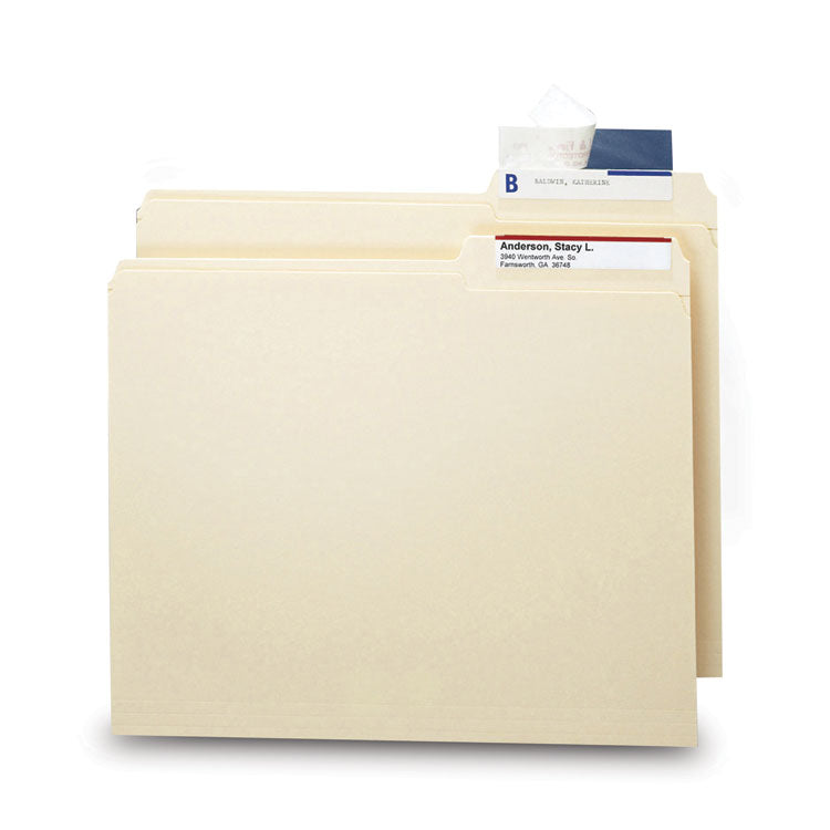 Seal and View File Folder Label Protector, Clear Laminate, 3.5 x 1.69, 100/Pack