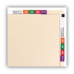 Heavyweight Manila End Tab Conversion File Folders, Straight Tabs, Letter Size, 0.75" Expansion, Manila, 100/Box