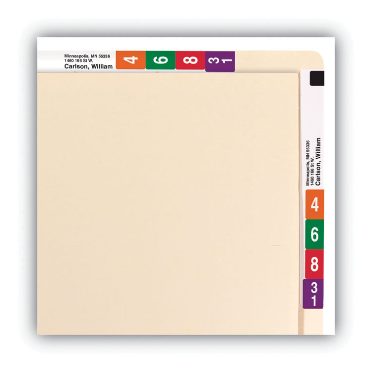 Heavyweight Manila End Tab Conversion File Folders, Straight Tabs, Letter Size, 0.75" Expansion, Manila, 100/Box