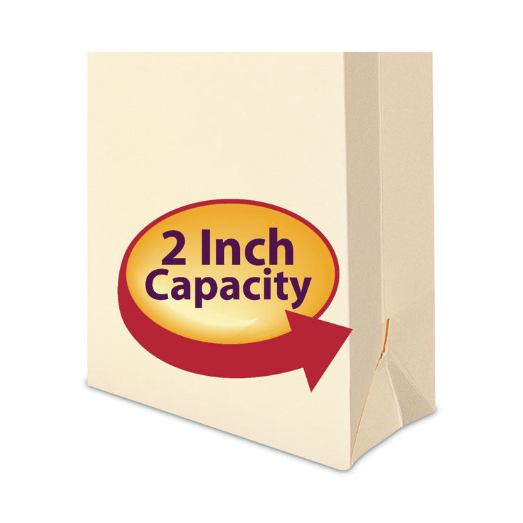 100% Recycled Top Tab File Jackets, Straight Tab, Legal Size, Manila, 50/box