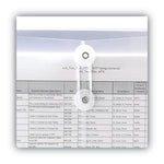 Poly String and Button Interoffice Envelopes, Open-Side (Horizontal), 9.75 x 11.63, Clear, 5/Pack