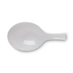 Plastic Cutlery, Heavyweight Soup Spoon, White, 100/Box