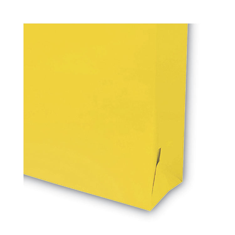 Colored File Jackets With Reinforced Double-Ply Tab, Straight Tab, Letter Size, Yellow, 50/box