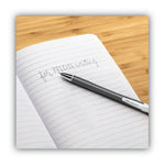 Glide Exact Ballpoint Pen, Retractable, Fine 0.7 Mm, Black Ink, Black Barrel, Dozen