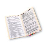 End Tab Fastener Folders with Reinforced Straight Tabs, 11-pt Manila, 2 Fasteners, Legal Size, Manila Exterior, 50/Box