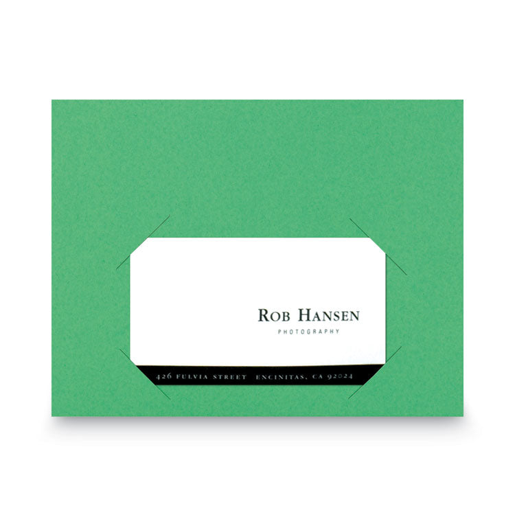 File Jackets, Letter Size, Green, 25/pack