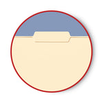 Interior File Folders, 1/3-Cut Tabs: Assorted, Letter Size, 0.75" Expansion, Manila, 100/Box