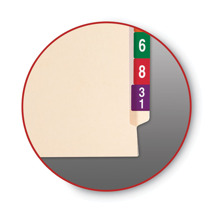 End Tab Jackets With Reinforced Tabs, Straight Tab, Letter Size, 11-Pt Manila, 100/box