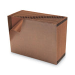 TUFF Expanding Open-Top Stadium File, 21 Sections, 1/21-Cut Tabs, Letter Size, Redrope