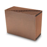 TUFF Expanding Open-Top Stadium File, 21 Sections, 1/21-Cut Tabs, Letter Size, Redrope