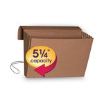 Redrope Expanding Wallet With Elastic Cord, 5.25" Expansion, 1 Section, Elastic Cord Closure, Legal Size, Redrope, 10/Box