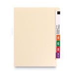 Heavyweight Manila End Tab Folders, 9.5" High Front, Straight Tabs, Legal Size, 0.75" Expansion, Manila, 100/Box