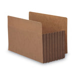 Heavy-Duty Redrope End Tab Tuff Pockets, 7" Expansion, Legal Size, Redrope, 5/box