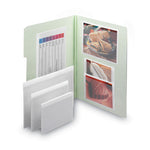 Self-Adhesive Poly Pockets, Top Load, 5.31 x 33.63, Clear, 100/Box