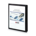 Frame View Poly Two-Pocket Folder, 100-Sheet Capacity, 11 X 8.5, Clear/black, 5/pack