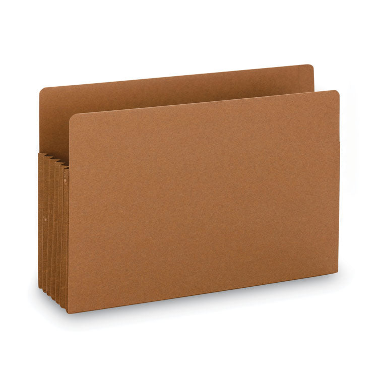 Heavy-Duty Redrope End Tab Tuff Pockets, 5.25" Expansion, Legal Size, Redrope, 10/box