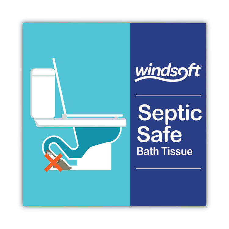 Premium Bath Tissue, Septic Safe, 2-Ply, White, 284 Sheets/Roll, 24 Rolls/Carton