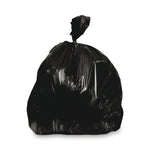 Linear Low-Density Can Liners, 30 gal, 1.25 mil, 30" x 36", Black, Flat Pack, 200/Carton