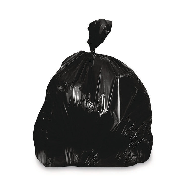 Linear Low-Density Can Liners, 96 gal, 2 mil, 57" x 75", Black, 50/Carton