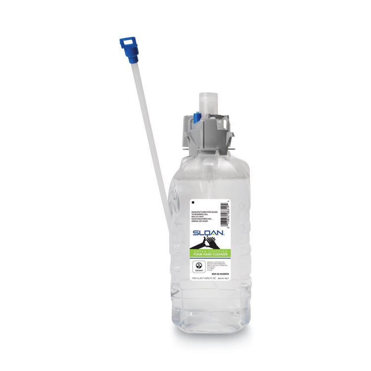 SLOAN Green Certified Foam Hand Cleanser Refill, Fragrance-Free, 1,500 mL, 4/Carton