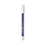 PrevaGuard Round Stic Ballpoint Pen, Stick, Medium 1 mm, Blue Ink, Blue Barrel, 8/Pack