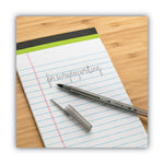 Round Stic Xtra Life Ballpoint Pen Value Pack, Stick, Medium 1 mm, Black Ink, Translucent Frost Barrel, 60/Box