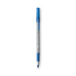 Round Stic Grip Xtra Comfort Ballpoint Pen Value Pack, Easy-Glide, Stick, Medium 1.2 Mm, Blue Ink, Gray/blue Barrel, 36/pack