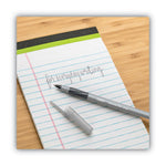 Round Stic Grip Xtra Comfort Ballpoint Pen Value Pack, Easy-Glide, Stick, Medium 1.2mm, Black Ink, Gray/Black Barrel, 36/Pack