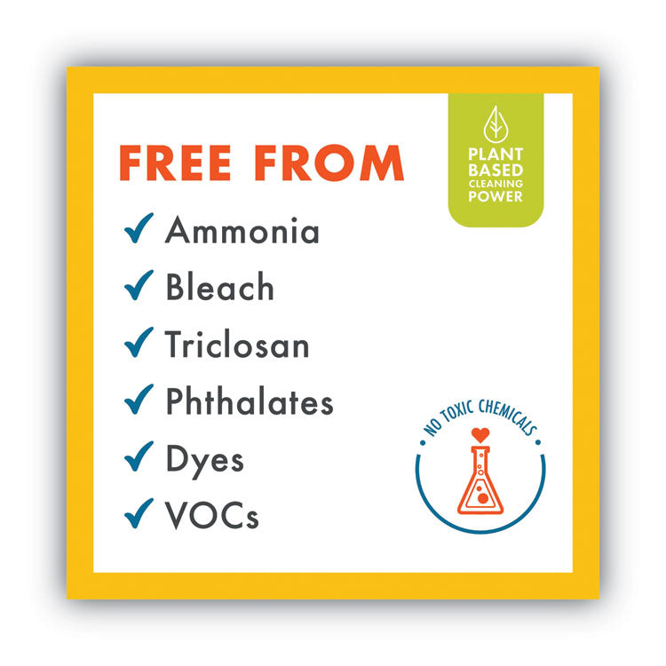 Disinfectant Cleaner, Lemon Scent, 128 oz Bottle, 4/Carton