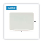 Magnetic Glass Dry Erase Board, 60" x 48", Opaque White Surface