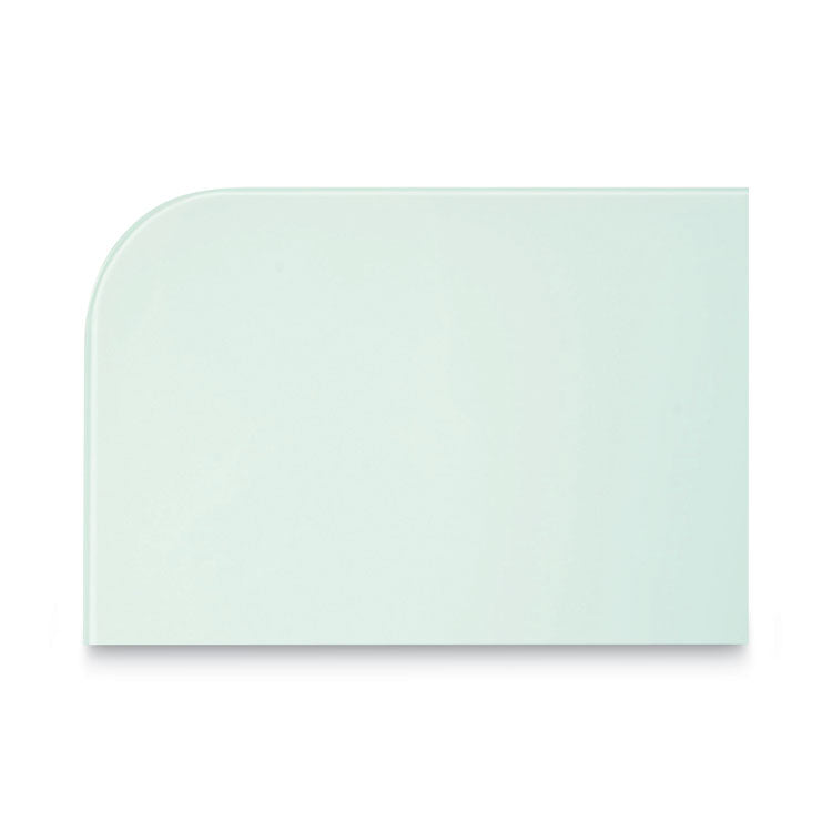 Magnetic Glass Dry Erase Board, 60" x 48", Opaque White Surface
