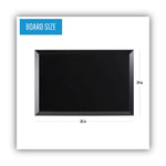 Kamashi Wet-Erase Board, Black 34" x 22" Surface, Black 36" x 24" Frame
