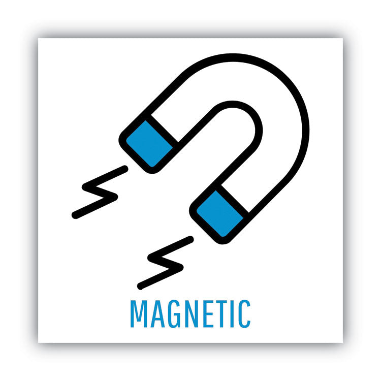 Designer Fabric Bulletin Board, Combo Magnetic Dry Erase/Bulletin, 24" x 18", Charcoal/Gray Surface, Black Fiberboard Frame