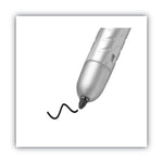 Intensity Retractable Permanent Marker, Fine Bullet Tip, Black, Dozen