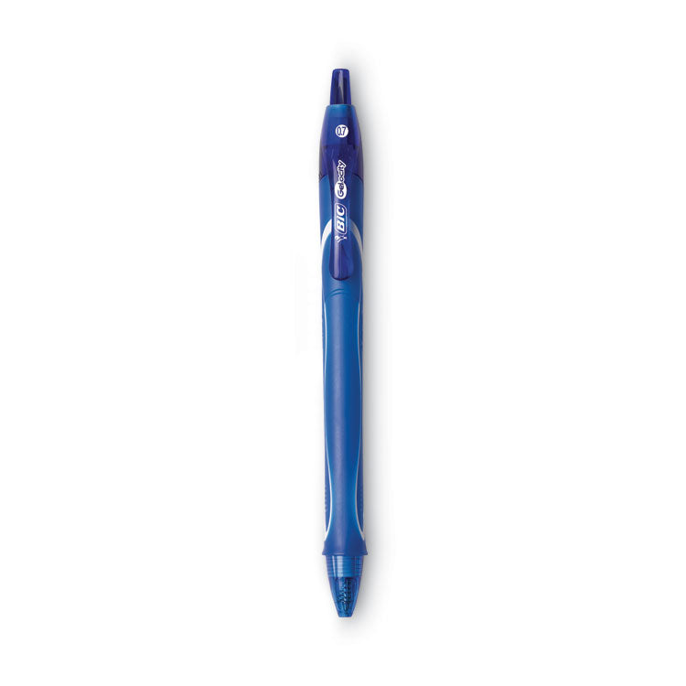 Gel-Ocity Quick Dry Gel Pen, Retractable, Medium 0.7 Mm, Blue Ink, Blue Barrel, Dozen