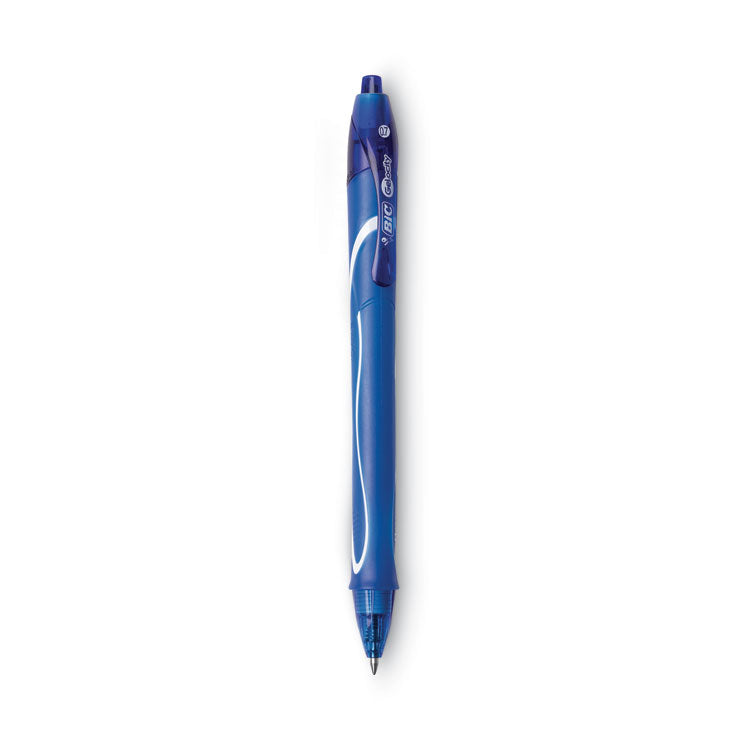 Gel-Ocity Quick Dry Gel Pen, Retractable, Medium 0.7 Mm, Blue Ink, Blue Barrel, Dozen