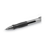 Gel-Ocity Gel Pen, Retractable, Medium 0.7 Mm, Black Ink, Translucent Black Barrel, Dozen