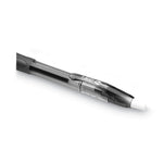 Gel-Ocity Gel Pen, Retractable, Medium 0.7 Mm, Black Ink, Translucent Black Barrel, Dozen