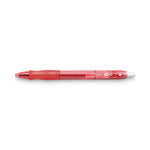Gel-Ocity Gel Pen, Retractable, Medium 0.7 Mm, Red Ink, Translucent Red Barrel, Dozen
