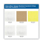 All-Purpose Food Wrap, Dry Wax Paper, 12 x 12, White, 1,000 Sheets/Pack, 5 Packs/Carton