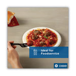 Individually Wrapped Mediumweight Polystyrene Cutlery, Fork, Plastic, Black, 1,000/Carton