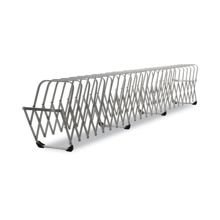 Flexifile Expandable Collator To Organizer, 24 Sections, Letter To Legal Size Files, 6.5" X 10.25" X 10.5", Silver