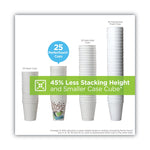 PerfecTouch Paper Hot Cups and Lids Combo, 12 oz, Coffee Haze Design, 50/Pack, 6 Packs/Carton