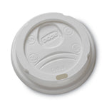 Drink-Thru Lid, Fits 8 oz Hot Cups, Plastic, White, 1,000/Carton