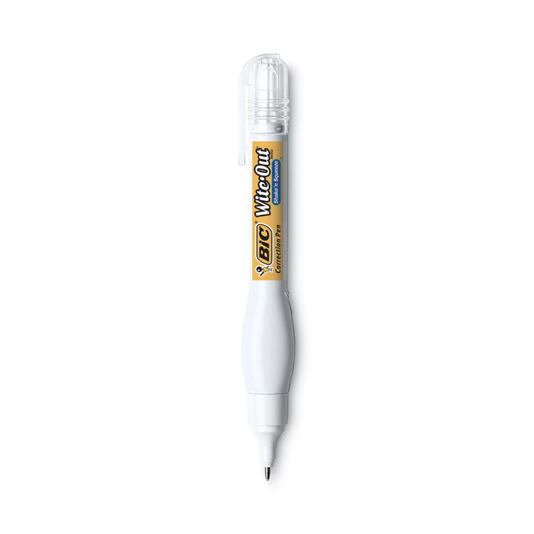 Wite-Out Shake 'n Squeeze Correction Pen, 8 Ml, White